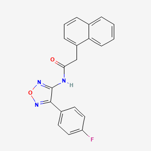 N-[4-(4-fluorophenyl)-1,2,5-oxadiazol-3-yl]-2-(naphthalen-1-yl)acetamide