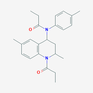 N-(2,6-dimethyl-1-propanoyl-1,2,3,4-tetrahydroquinolin-4-yl)-N-(4-methylphenyl)propanamide