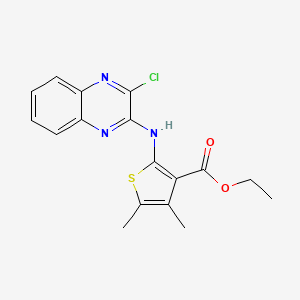 Ethyl 2-[(3-chloroquinoxalin-2-yl)amino]-4,5-dimethylthiophene-3-carboxylate