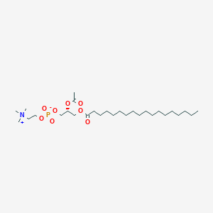 B1221638 1-Octadecanoyl-2-acetyl-sn-glycero-3-phosphocholine CAS No. 79549-26-1