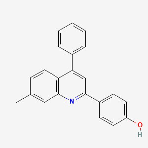 4-(7-Methyl-4-phenylquinolin-2-yl)phenol