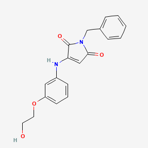 1-benzyl-3-{[3-(2-hydroxyethoxy)phenyl]amino}-1H-pyrrole-2,5-dione