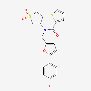 N-(1,1-dioxidotetrahydrothiophen-3-yl)-N-{[5-(4-fluorophenyl)furan-2-yl]methyl}thiophene-2-carboxamide