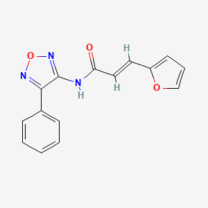 (2E)-3-(furan-2-yl)-N-(4-phenyl-1,2,5-oxadiazol-3-yl)prop-2-enamide