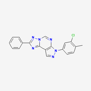 7-(3-chloro-4-methylphenyl)-2-phenyl-7H-pyrazolo[4,3-e][1,2,4]triazolo[1,5-c]pyrimidine