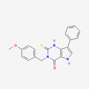 3-(4-methoxybenzyl)-7-phenyl-2-thioxo-1,2,3,5-tetrahydro-4H-pyrrolo[3,2-d]pyrimidin-4-one