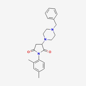 3-(4-Benzylpiperazin-1-yl)-1-(2,4-dimethylphenyl)pyrrolidine-2,5-dione