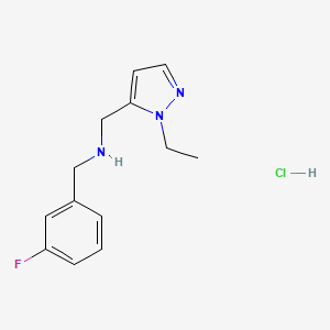 1-(1-ethyl-1H-pyrazol-5-yl)-N-(3-fluorobenzyl)methanamine