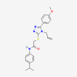 2-{[5-(4-methoxyphenyl)-4-(prop-2-en-1-yl)-4H-1,2,4-triazol-3-yl]sulfanyl}-N-[4-(propan-2-yl)phenyl]acetamide