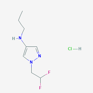 1-(2,2-difluoroethyl)-N-propylpyrazol-4-amine;hydrochloride