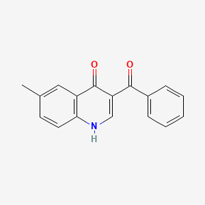 molecular formula C17H13NO2 B12216543 6-methyl-3-(phenylcarbonyl)quinolin-4(1H)-one 