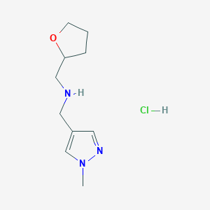 1-(1-methyl-1H-pyrazol-4-yl)-N-(tetrahydrofuran-2-ylmethyl)methanamine