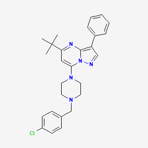 5-Tert-butyl-7-[4-(4-chlorobenzyl)piperazin-1-yl]-3-phenylpyrazolo[1,5-a]pyrimidine