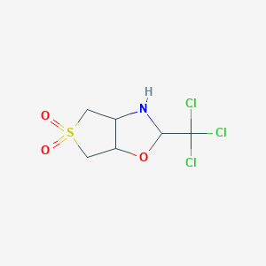 Thieno[3,4-d]oxazole, hexahydro-2-(trichloromethyl)-, 5,5-dioxide