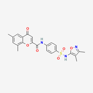 N-{4-[(3,4-dimethyl-1,2-oxazol-5-yl)sulfamoyl]phenyl}-6,8-dimethyl-4-oxo-4H-chromene-2-carboxamide