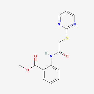 Methyl 2-(2-pyrimidin-2-ylthioacetylamino)benzoate