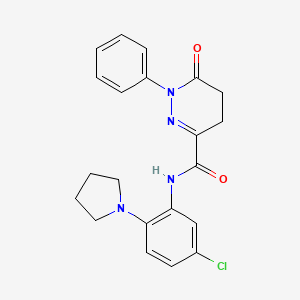 N-[5-chloro-2-(pyrrolidin-1-yl)phenyl]-6-oxo-1-phenyl-1,4,5,6-tetrahydropyridazine-3-carboxamide