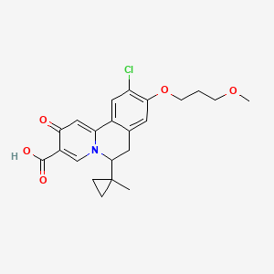 10-Chloro-9-(3-methoxypropoxy)-6-(1-methylcyclopropyl)-2-oxo-6,7-dihydrobenzo[a]quinolizine-3-carboxylic acid