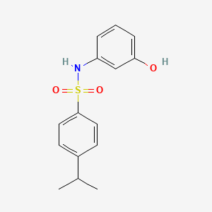 Benzenesulfonamide, N-(3-hydroxyphenyl)-4-(1-methylethyl)-