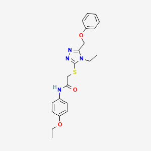 N-(4-ethoxyphenyl)-2-{[4-ethyl-5-(phenoxymethyl)-4H-1,2,4-triazol-3-yl]sulfanyl}acetamide