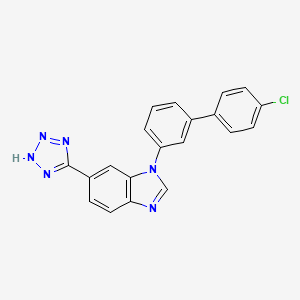 molecular formula C20H13ClN6 B12216650 1-(4'-chlorobiphenyl-3-yl)-6-(2H-tetrazol-5-yl)-1H-benzimidazole 