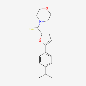 Morpholin-4-yl{5-[4-(propan-2-yl)phenyl]furan-2-yl}methanethione