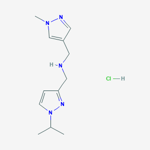 1-(1-isopropyl-1H-pyrazol-3-yl)-N-[(1-methyl-1H-pyrazol-4-yl)methyl]methanamine