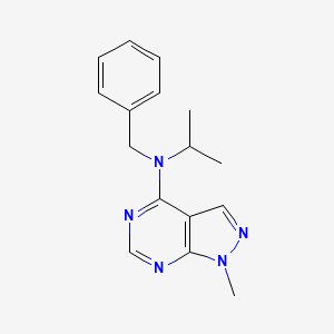 (Methylethyl)(1-methylpyrazolo[4,5-e]pyrimidin-4-yl)benzylamine