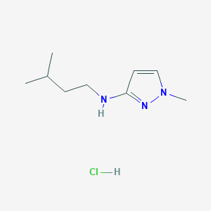 1-methyl-N-(3-methylbutyl)pyrazol-3-amine;hydrochloride