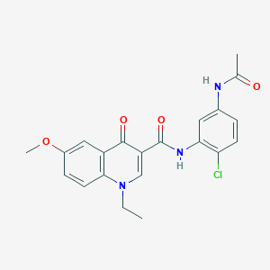 N-[5-(acetylamino)-2-chlorophenyl]-1-ethyl-6-methoxy-4-oxo-1,4-dihydroquinoline-3-carboxamide