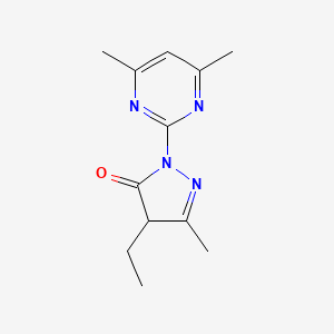 2-(4,6-dimethylpyrimidin-2-yl)-4-ethyl-5-methyl-2,4-dihydro-3H-pyrazol-3-one