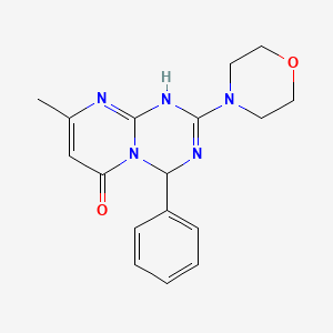 8-methyl-2-(morpholin-4-yl)-4-phenyl-1,4-dihydro-6H-pyrimido[1,2-a][1,3,5]triazin-6-one