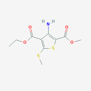 4-Ethyl 2-methyl 3-amino-5-(methylsulfanyl)thiophene-2,4-dicarboxylate