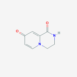 molecular formula C8H8N2O2 B12216785 3,4-Dihydro-2H-pyrido[1,2-a]pyrazine-1,8-dione CAS No. 5368-43-4