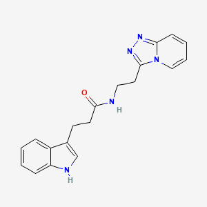 3-(1H-indol-3-yl)-N-[2-([1,2,4]triazolo[4,3-a]pyridin-3-yl)ethyl]propanamide