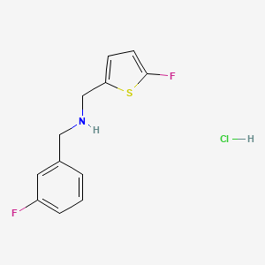 1-(3-fluorophenyl)-N-[(5-fluoro-2-thienyl)methyl]methanamine