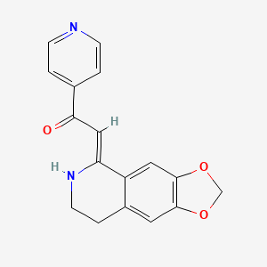 (2Z)-2-(7,8-dihydro[1,3]dioxolo[4,5-g]isoquinolin-5(6H)-ylidene)-1-(pyridin-4-yl)ethanone