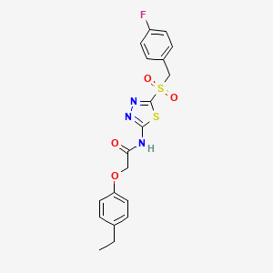 2-(4-ethylphenoxy)-N-{5-[(4-fluorobenzyl)sulfonyl]-1,3,4-thiadiazol-2-yl}acetamide