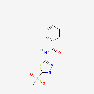 4-tert-butyl-N-[(2Z)-5-(methylsulfonyl)-1,3,4-thiadiazol-2(3H)-ylidene]benzamide