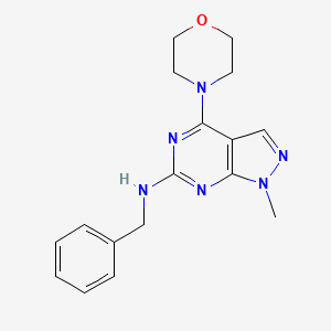 N-benzyl-1-methyl-4-(morpholin-4-yl)-1H-pyrazolo[3,4-d]pyrimidin-6-amine