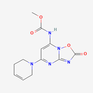 molecular formula C12H13N5O4 B1221686 Carprazidil CAS No. 68020-77-9
