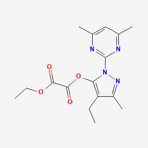 1-(4,6-dimethylpyrimidin-2-yl)-4-ethyl-3-methyl-1H-pyrazol-5-yl ethyl ethanedioate