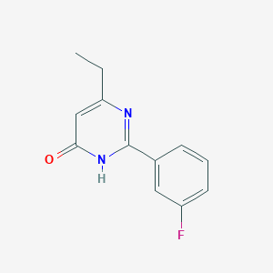 6-ethyl-2-(3-fluorophenyl)pyrimidin-4(3H)-one