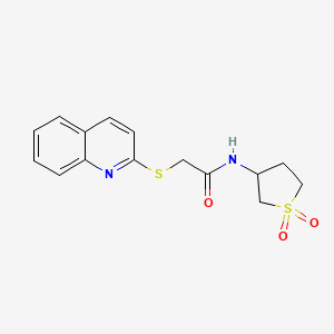 N-(1,1-dioxidotetrahydrothiophen-3-yl)-2-(quinolin-2-ylsulfanyl)acetamide