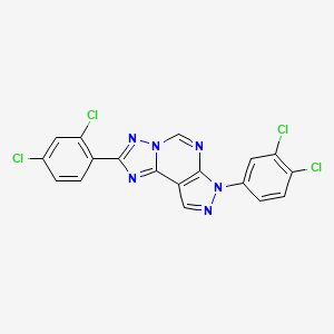 2-(2,4-dichlorophenyl)-7-(3,4-dichlorophenyl)-7H-pyrazolo[4,3-e][1,2,4]triazolo[1,5-c]pyrimidine