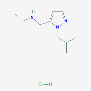 ethyl[(1-isobutyl-1H-pyrazol-5-yl)methyl]amine