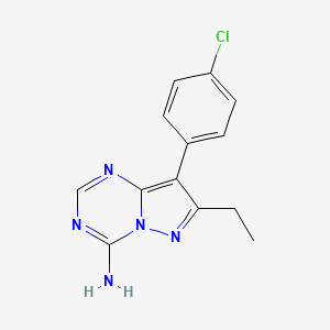 Pyrazolo[1,5-a]-1,3,5-triazin-4-amine, 8-(4-chlorophenyl)-7-ethyl-