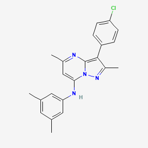 3-(4-chlorophenyl)-N-(3,5-dimethylphenyl)-2,5-dimethylpyrazolo[1,5-a]pyrimidin-7-amine