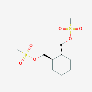 molecular formula C10H20O6S2 B122170 (R,R)-1,2-二（甲磺酰氧甲基）环己烷 CAS No. 186204-35-3