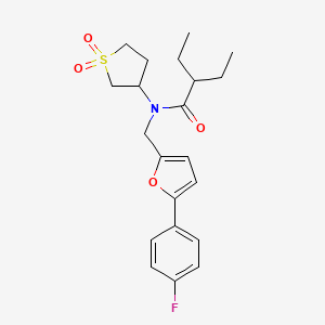 N-(1,1-dioxidotetrahydrothiophen-3-yl)-2-ethyl-N-{[5-(4-fluorophenyl)furan-2-yl]methyl}butanamide